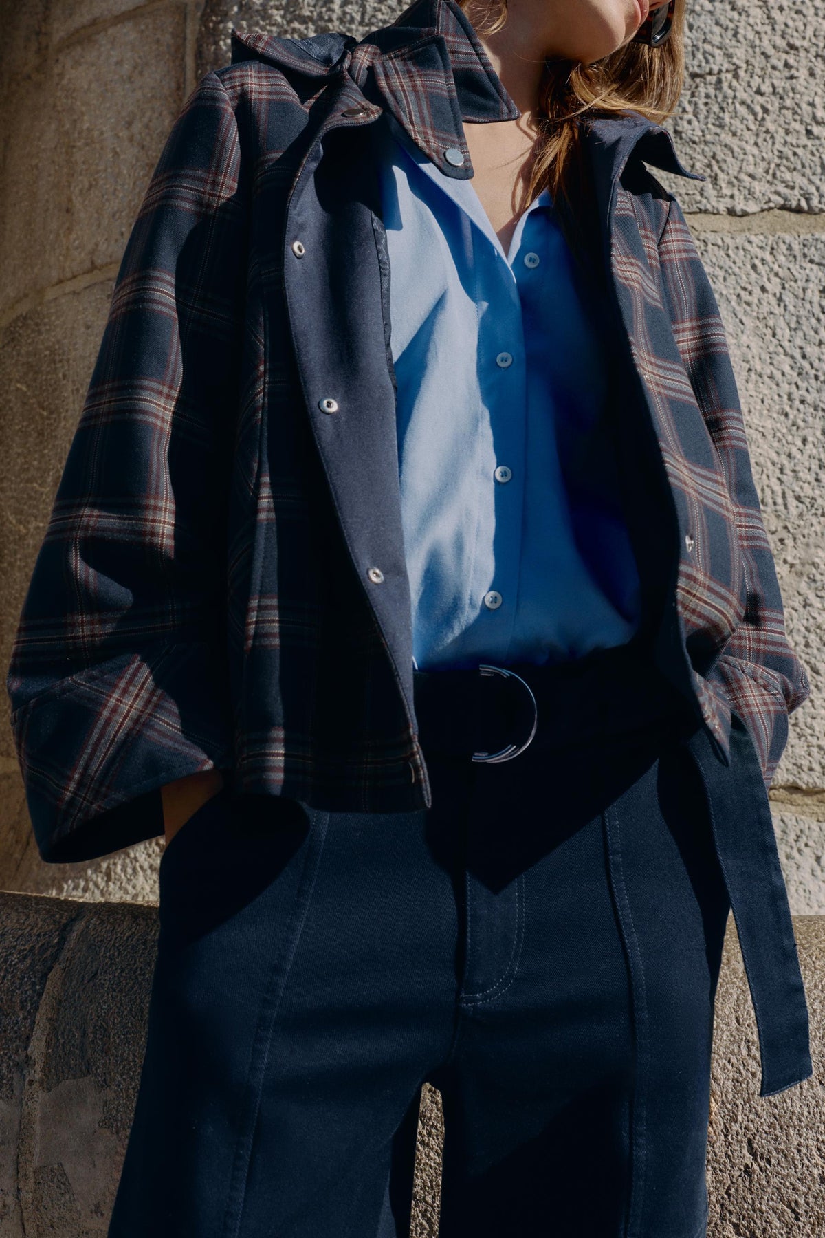 CHECKED PUFFER JACKET