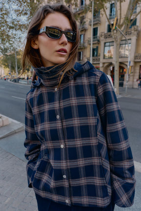 CHECKED PUFFER JACKET