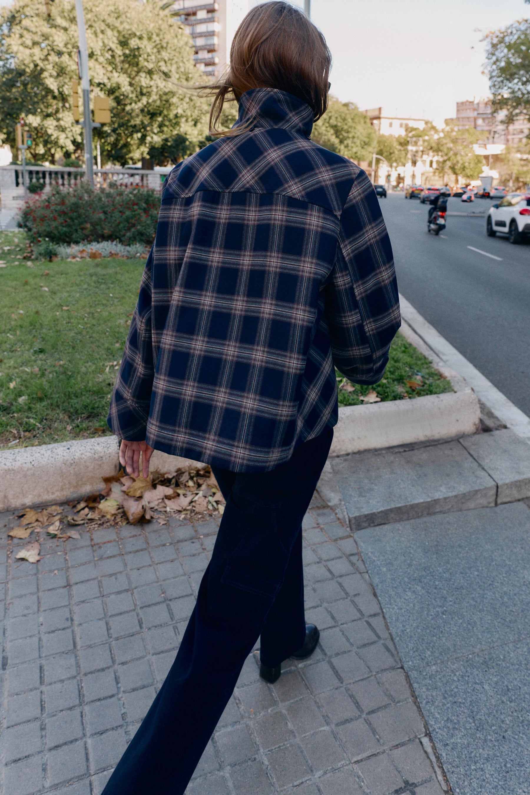 CHECKED PUFFER JACKET