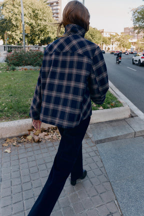 CHECKED PUFFER JACKET