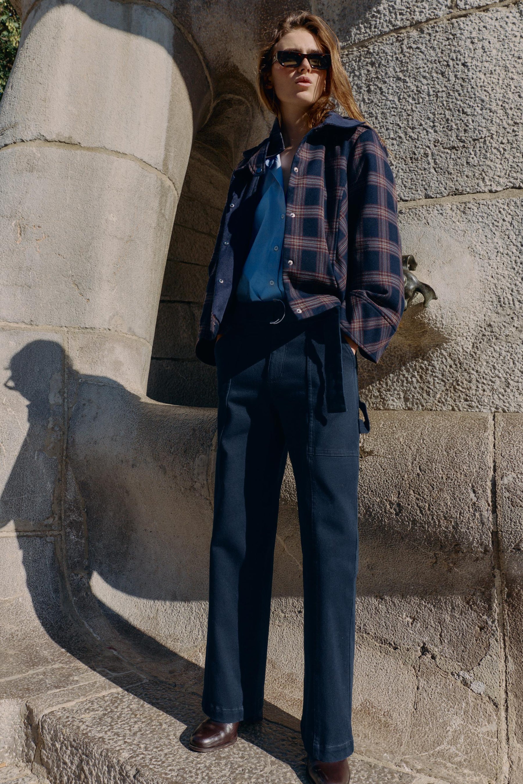 CHECKED PUFFER JACKET