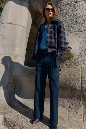 CHECKED PUFFER JACKET