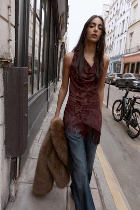 Fringed Devoré Asymmetric Top