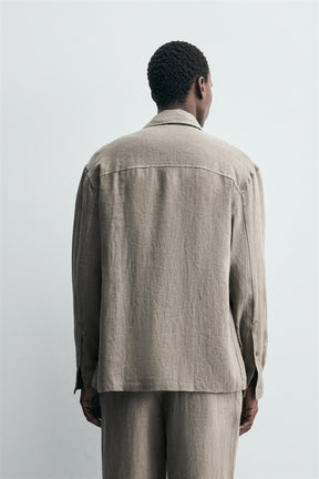100% WASHED LINEN SHIRT - Image 3