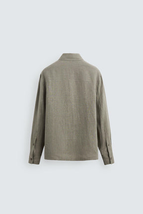 100% WASHED LINEN SHIRT - Image 9