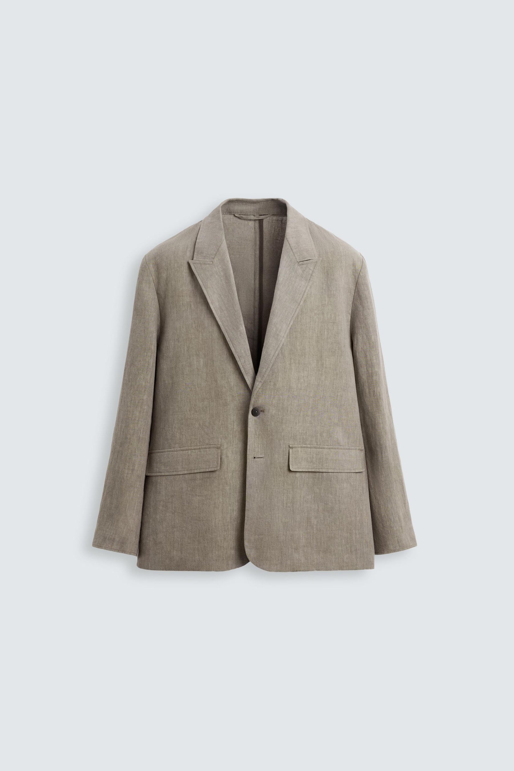 WASHED 100% LINEN SUIT BLAZER - Image 8