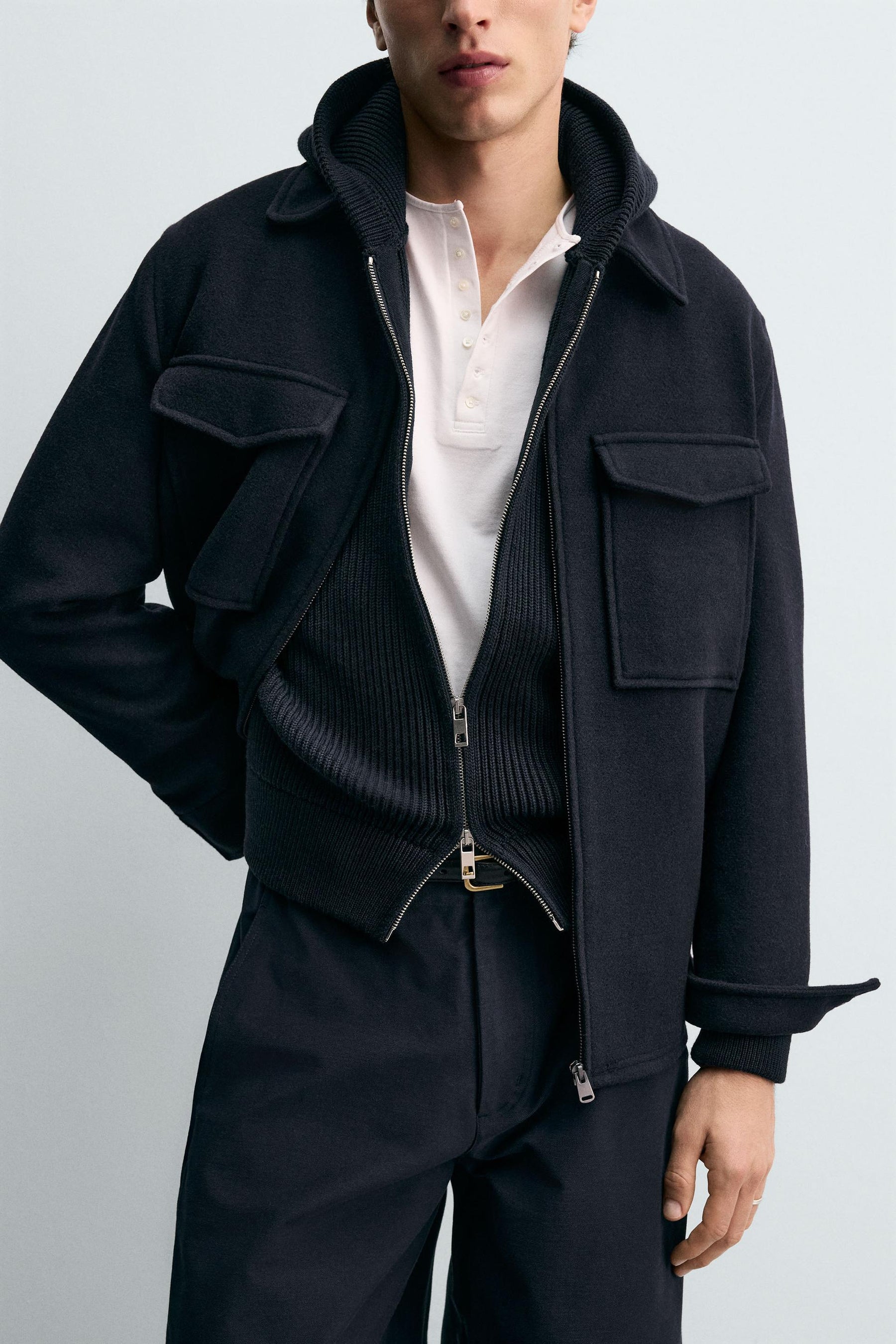 REGULAR FIT WOOL OVERSHIRT - Image 6