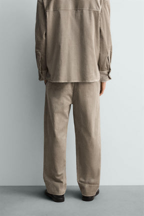 RELAXED FIT CORDUROY TROUSERS - Image 3