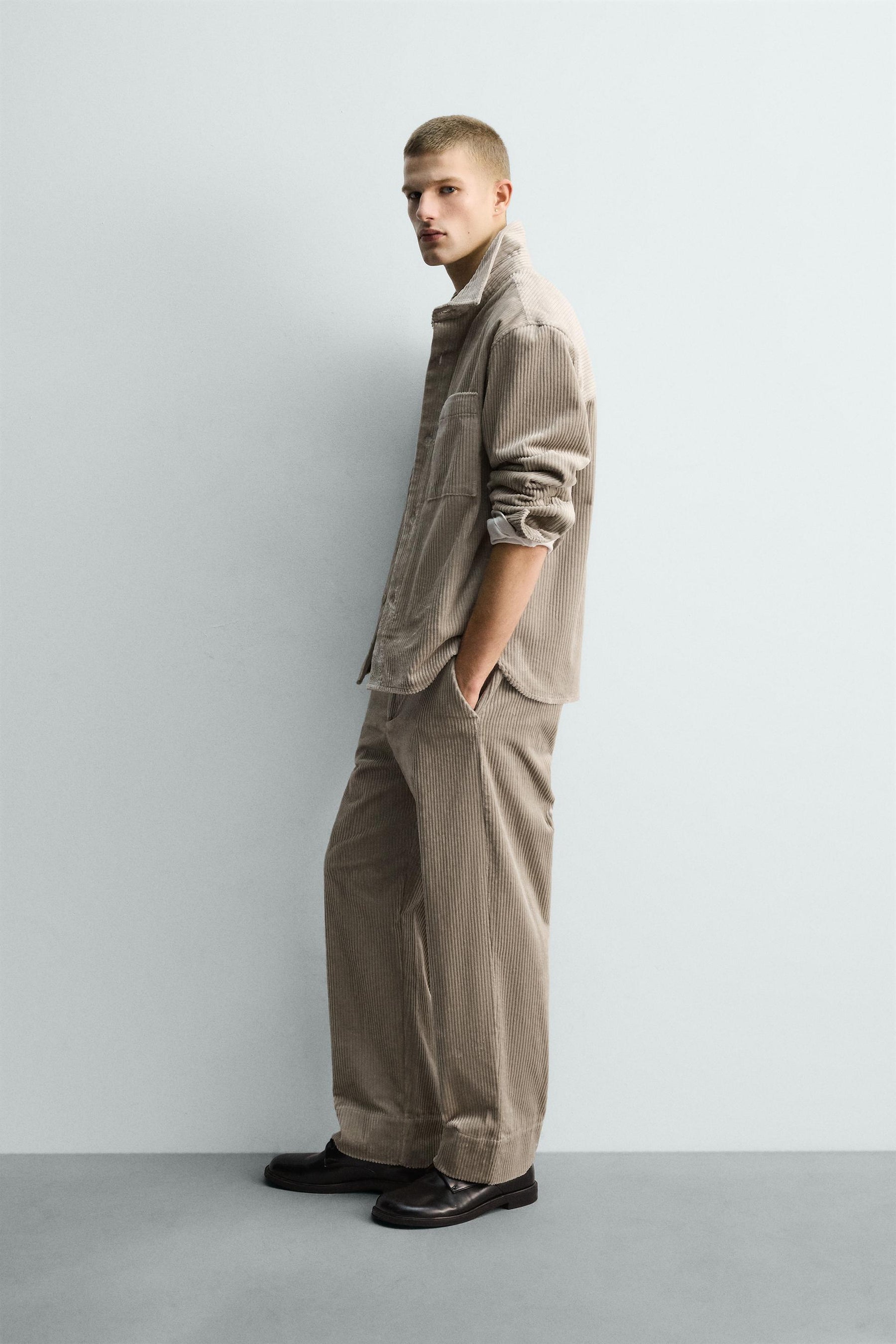 RELAXED FIT CORDUROY TROUSERS - Image 4