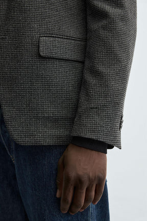 HOUNDSTOOTH TEXTURED BLAZER - Image 7