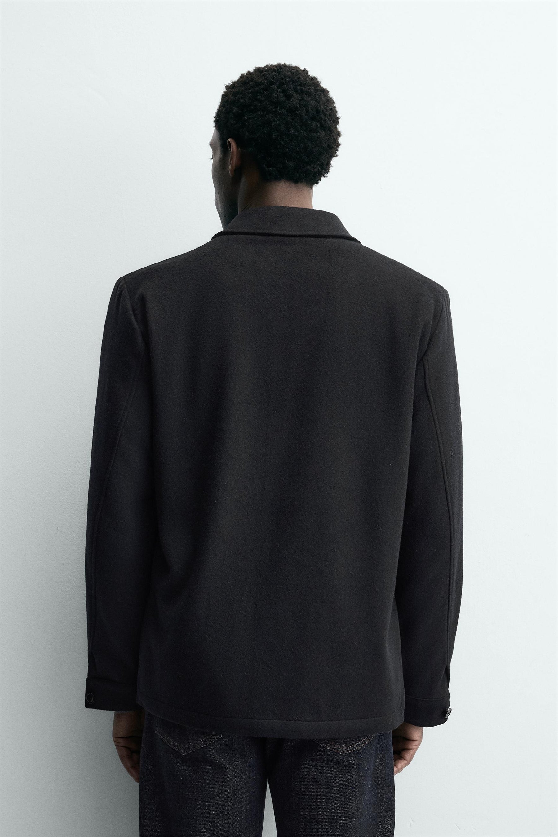 RELAXED FIT WOOL BLEND BLAZER - Image 3