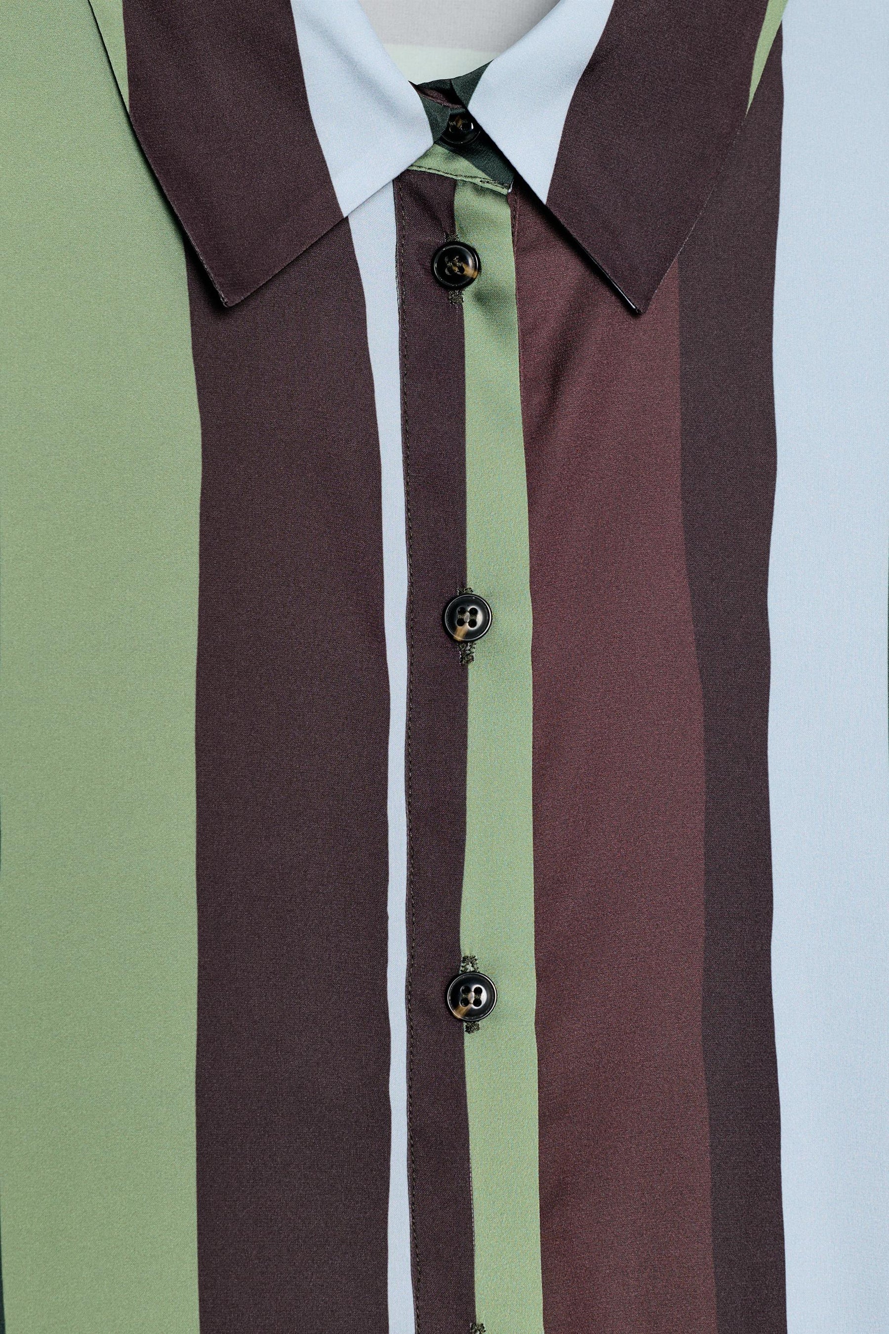 Striped Satin Blouse