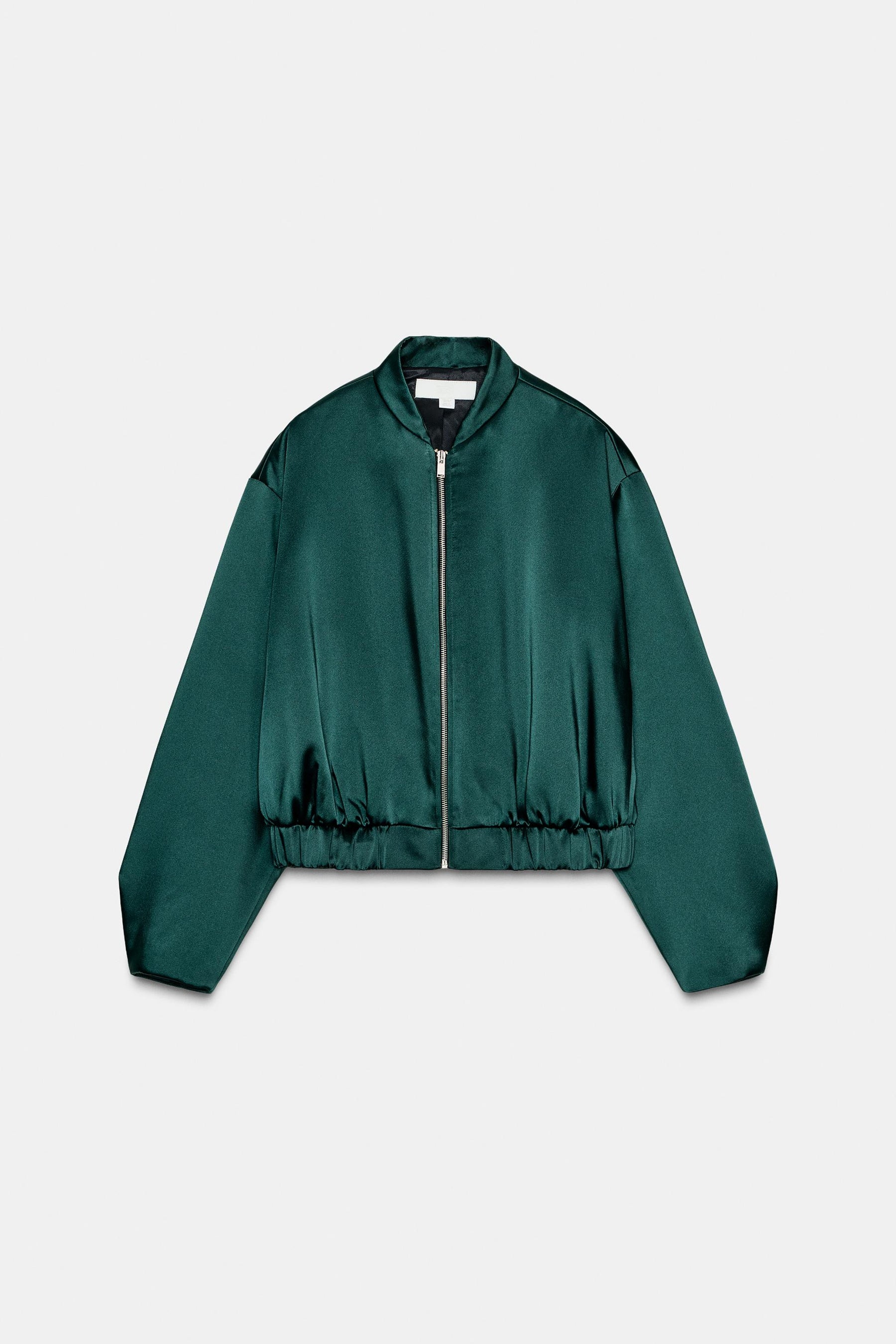 Satin Bomber Jacket
