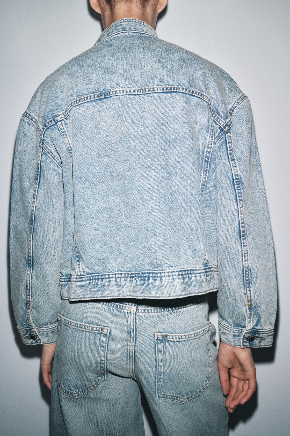 Double-Breasted Denim Jacket