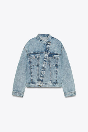 Double-Breasted Denim Jacket