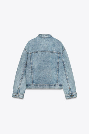 Double-Breasted Denim Jacket