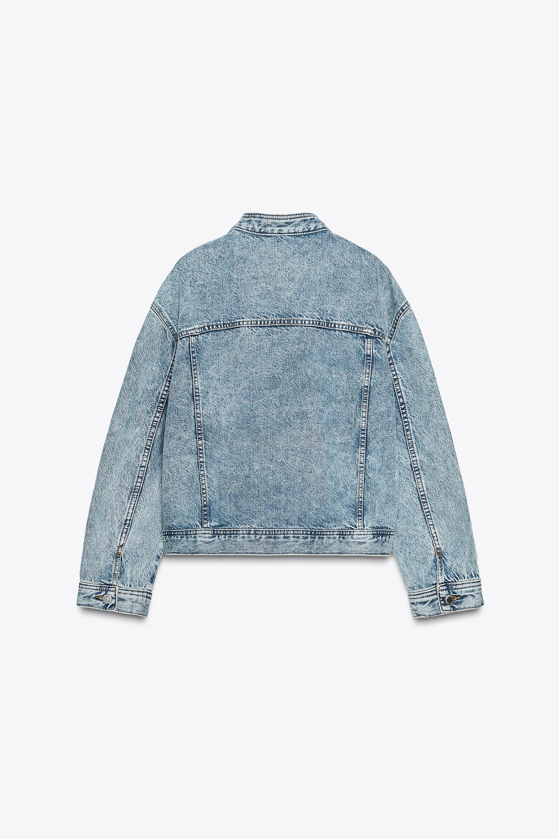 ZW COLLECTION DOUBLE-BREASTED DENIM JACKET - Image 6
