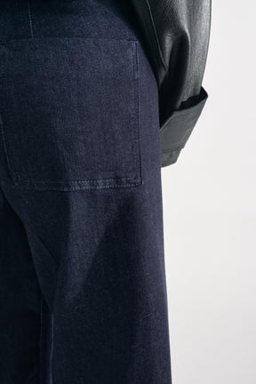 Wide-leg High-waist Jeans