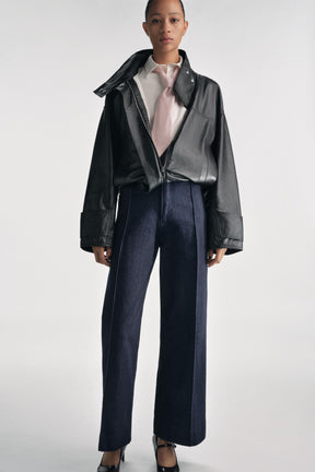 Wide-leg High-waist Jeans