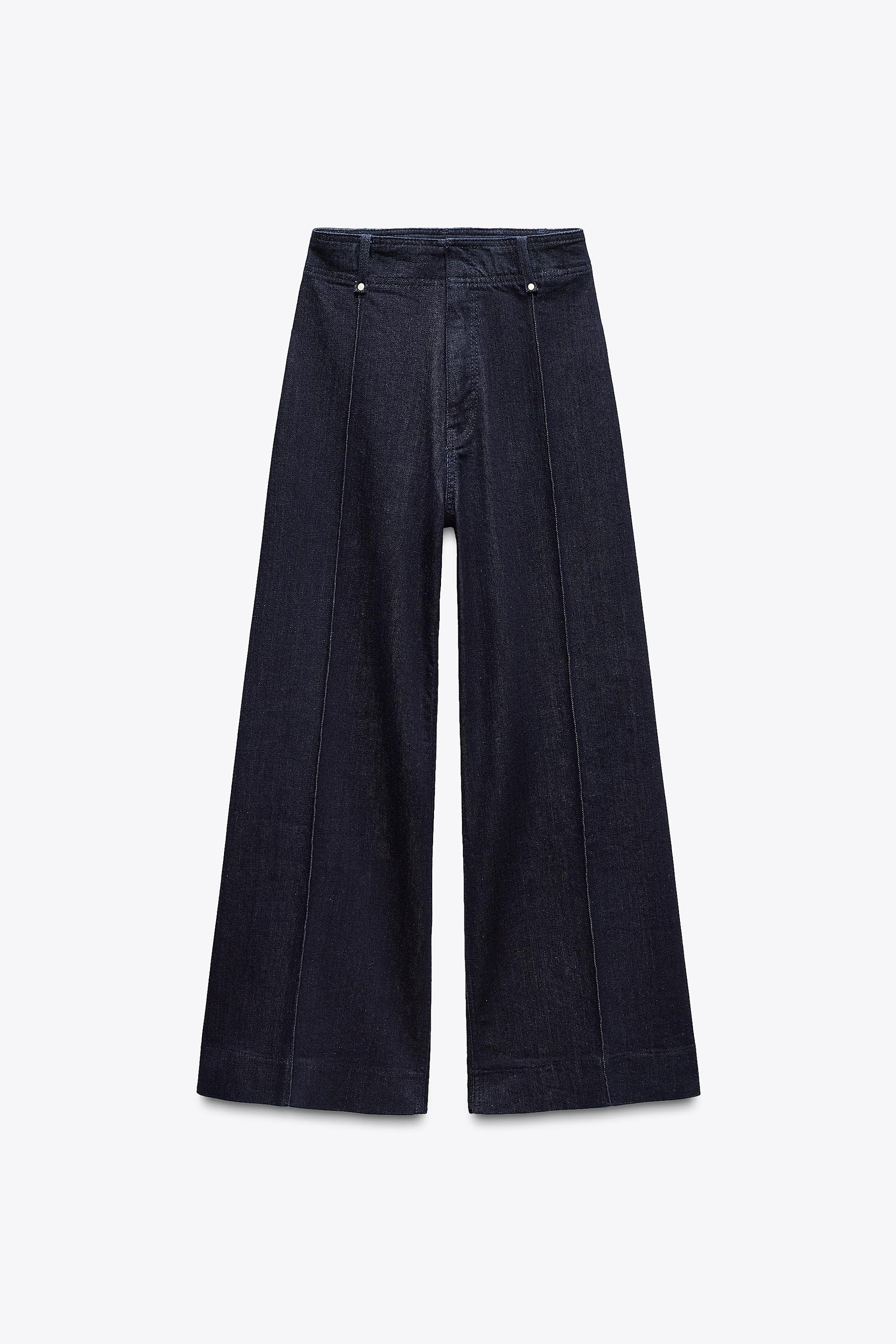 Wide-leg High-waist Jeans