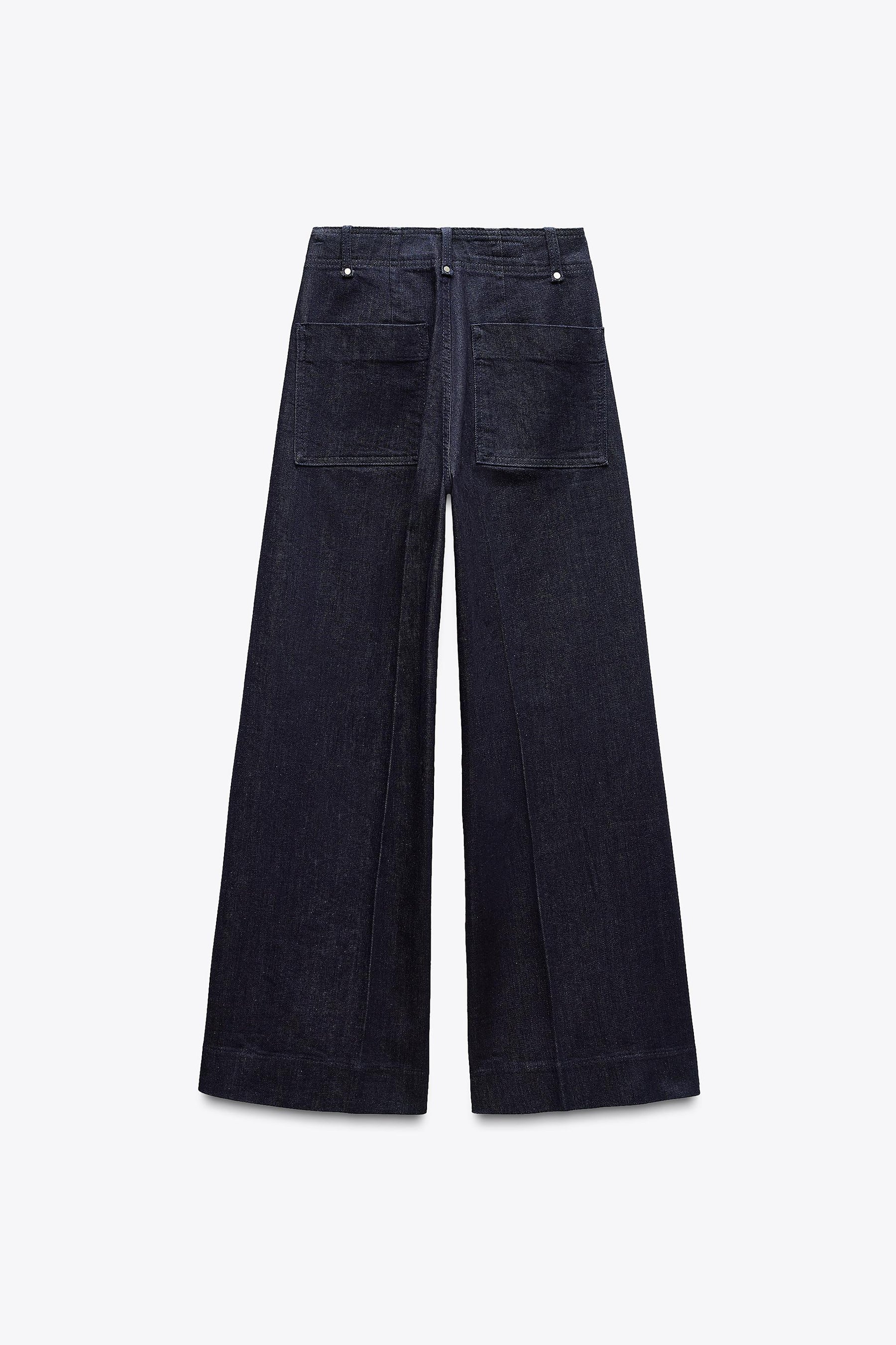 Wide-leg High-waist Jeans
