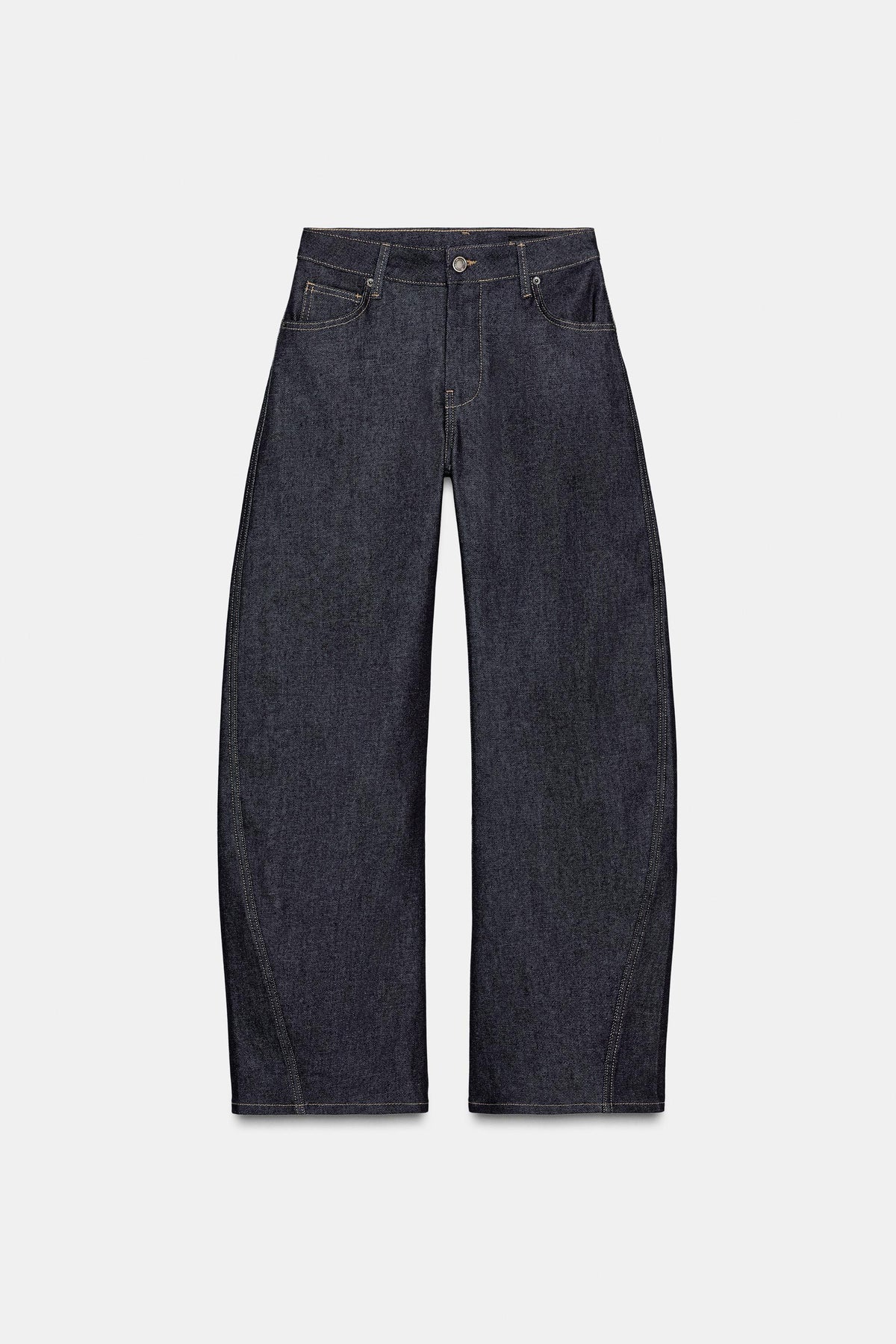 Low-rise Barrel Jeans