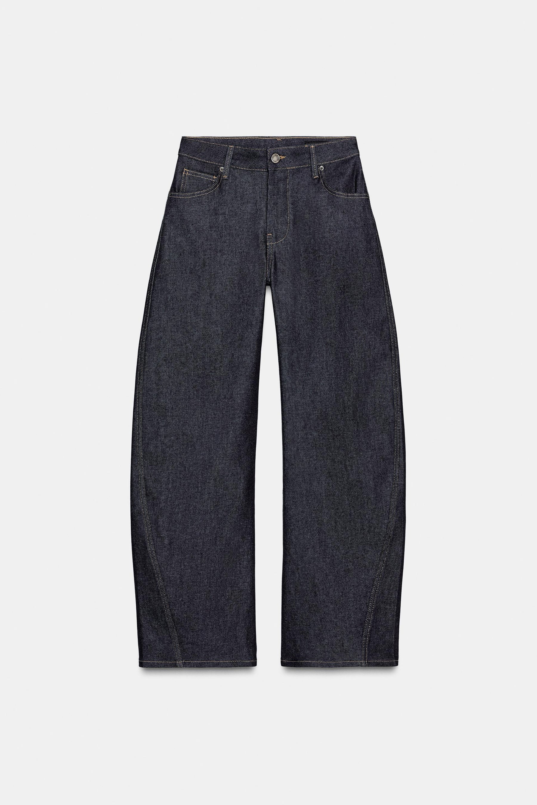 Low-rise Barrel Jeans
