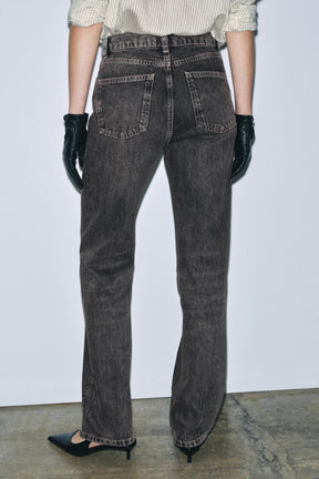High-Waist Straight Jeans
