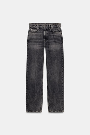High-Waist Straight Jeans