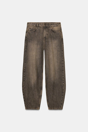 Mid-Waist Barrel Jeans