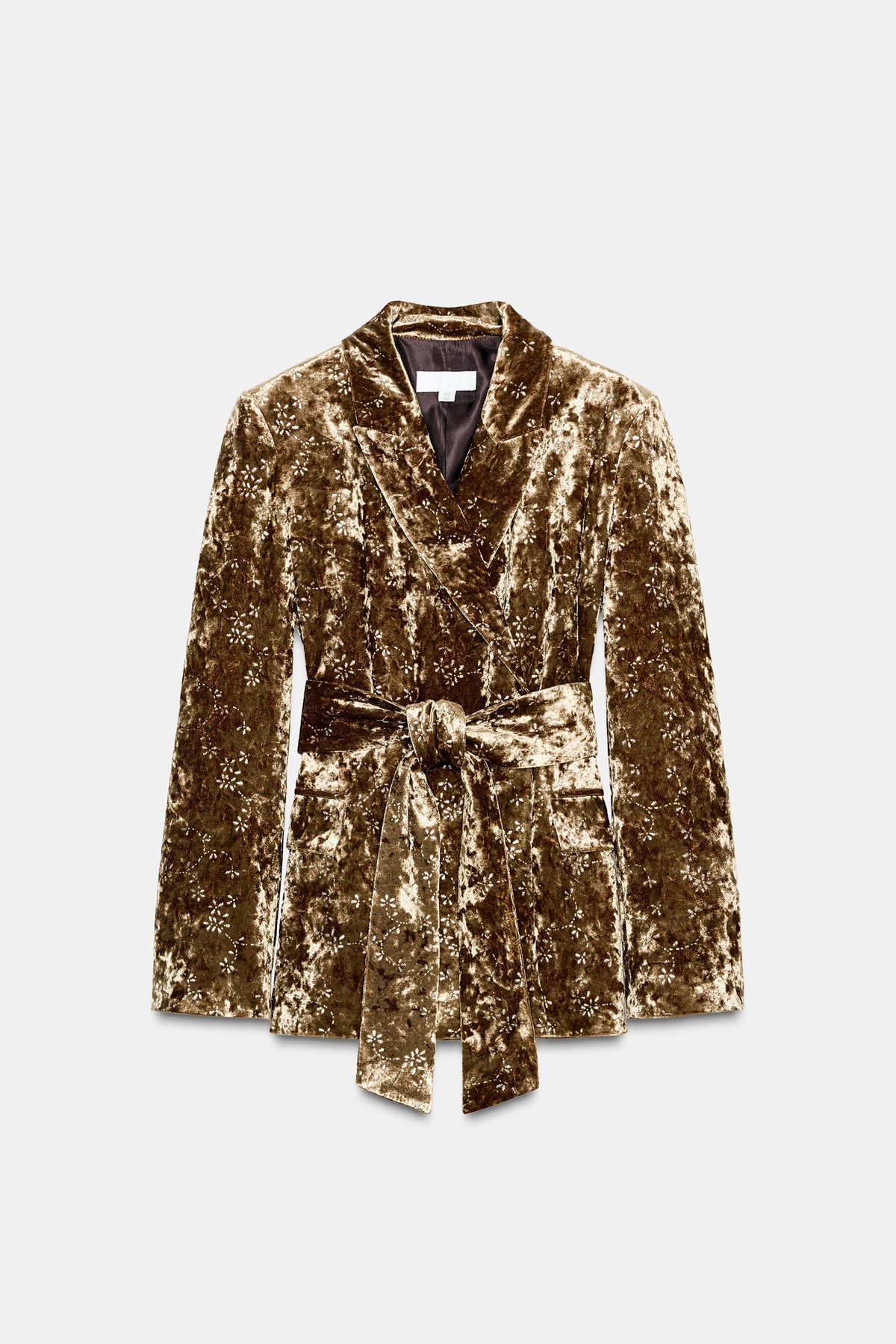 Velvet Metallic-Thread Blazer