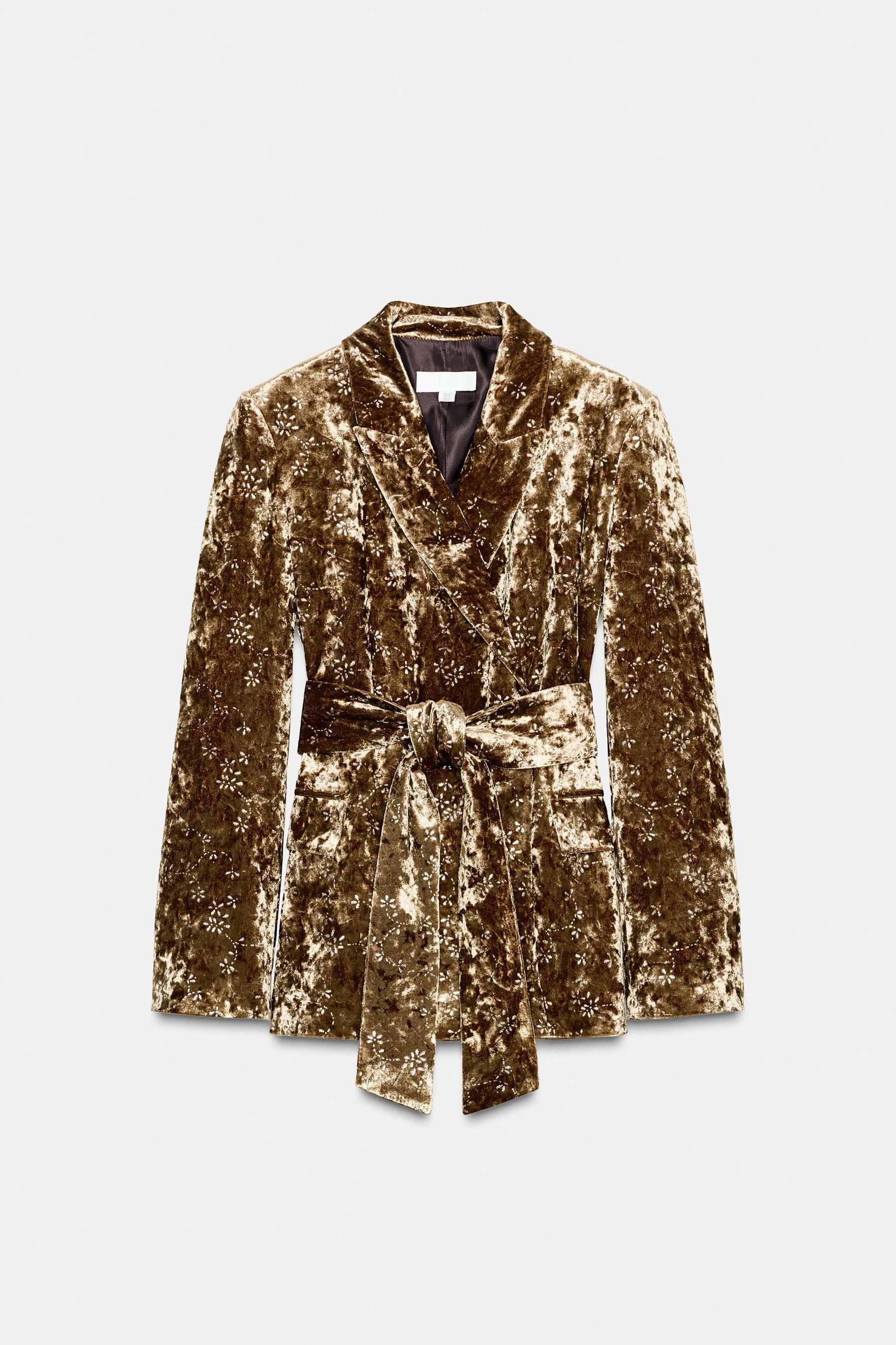 Velvet Metallic-Thread Blazer