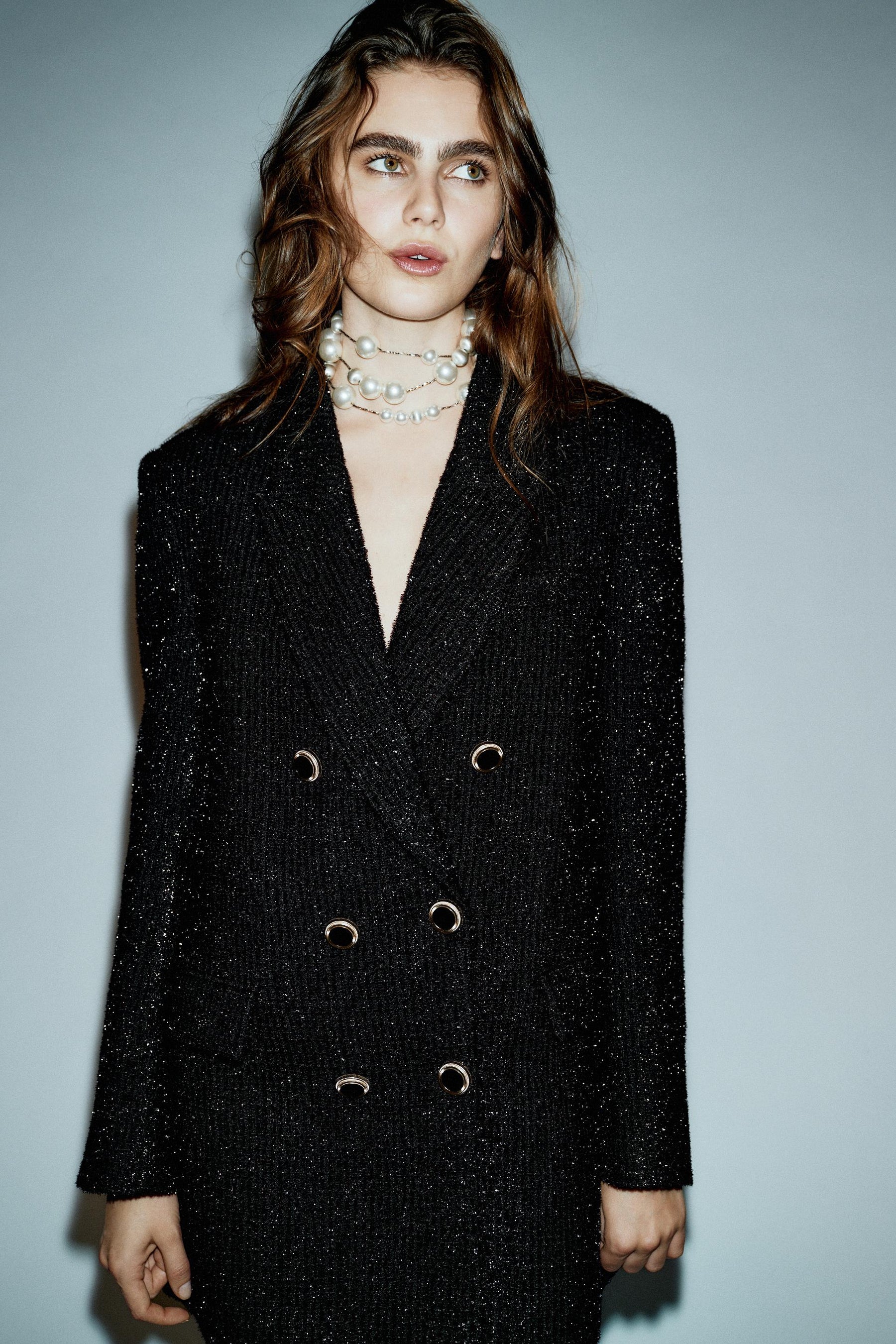 Metallic Thread Blazer