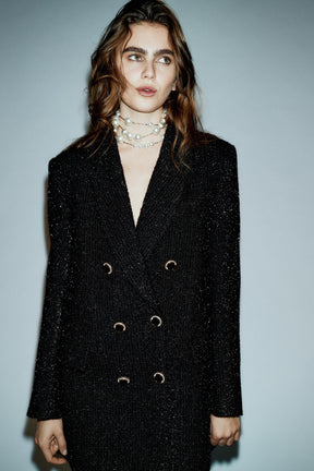 Metallic Thread Blazer
