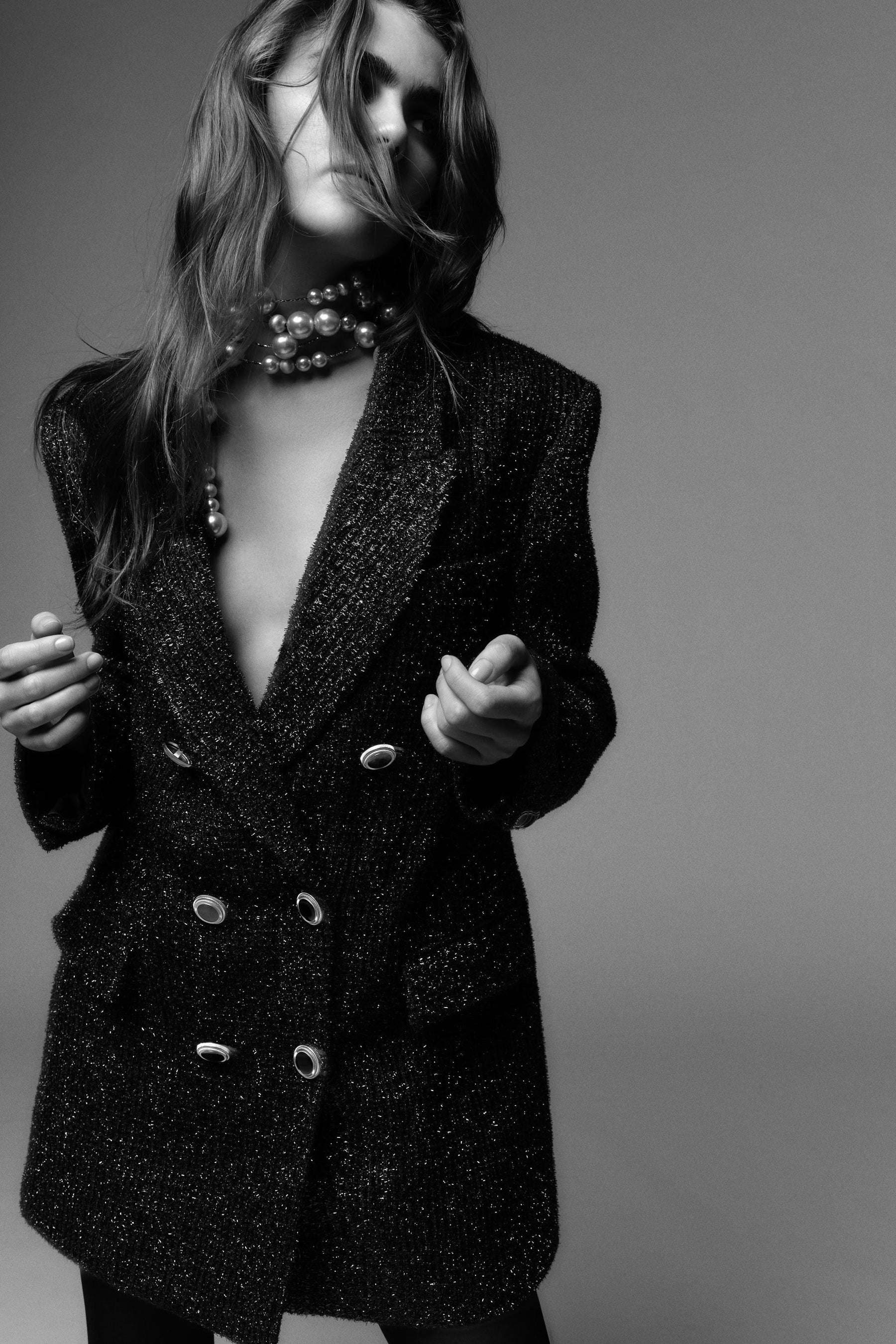 Metallic Thread Blazer