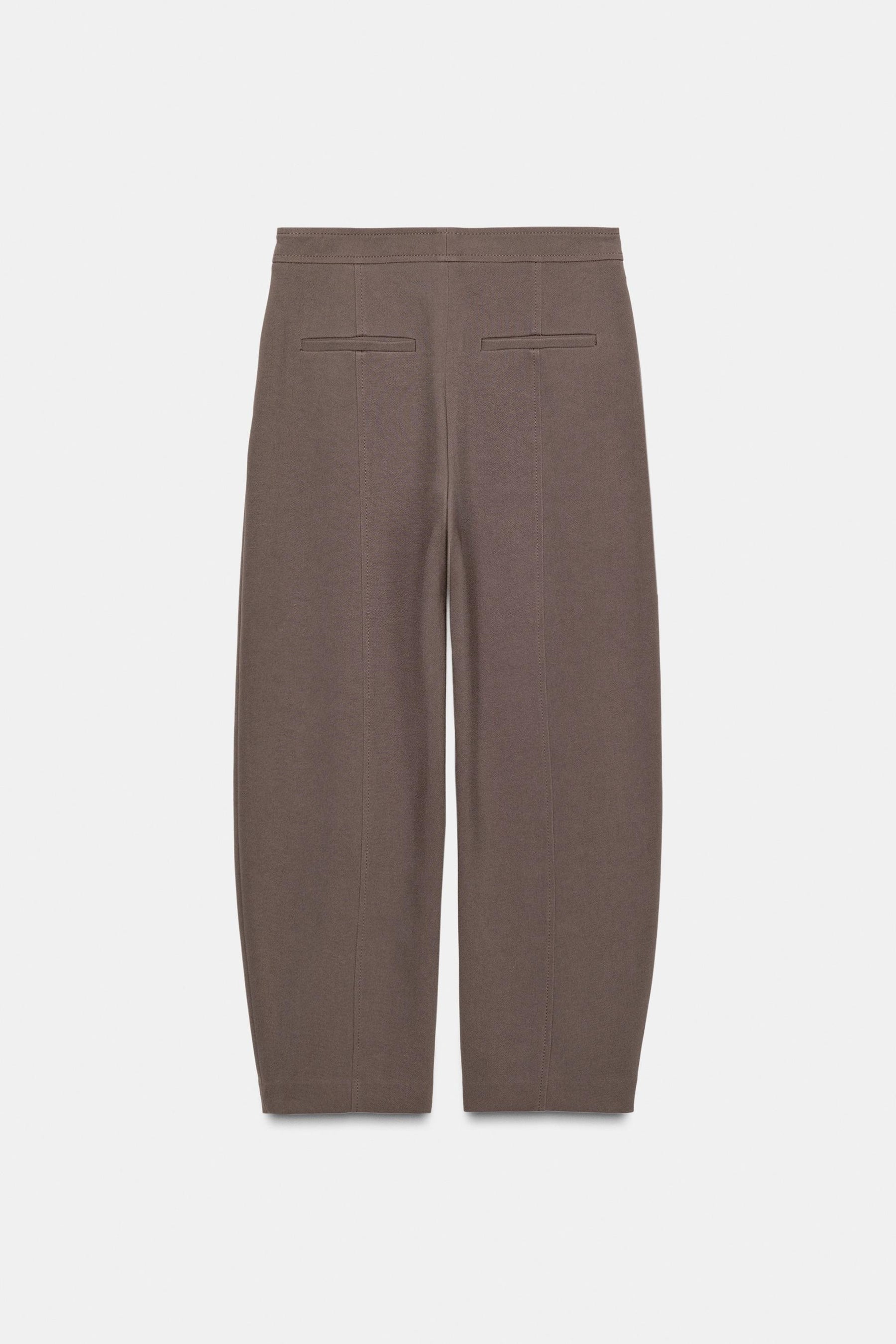 Zip-up Carrot Trousers
