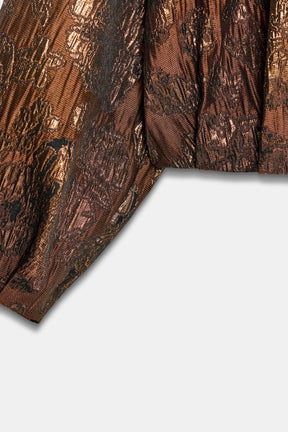 SHINY JACQUARD BOMBER