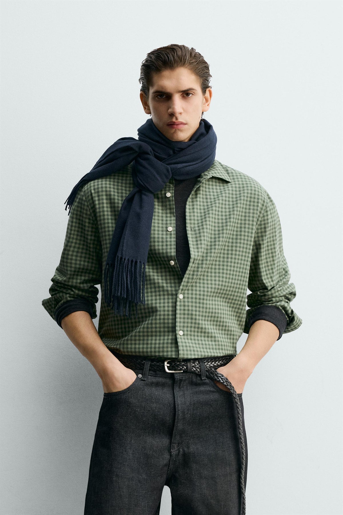 REGULAR FIT CHECK SHIRT - Image 2