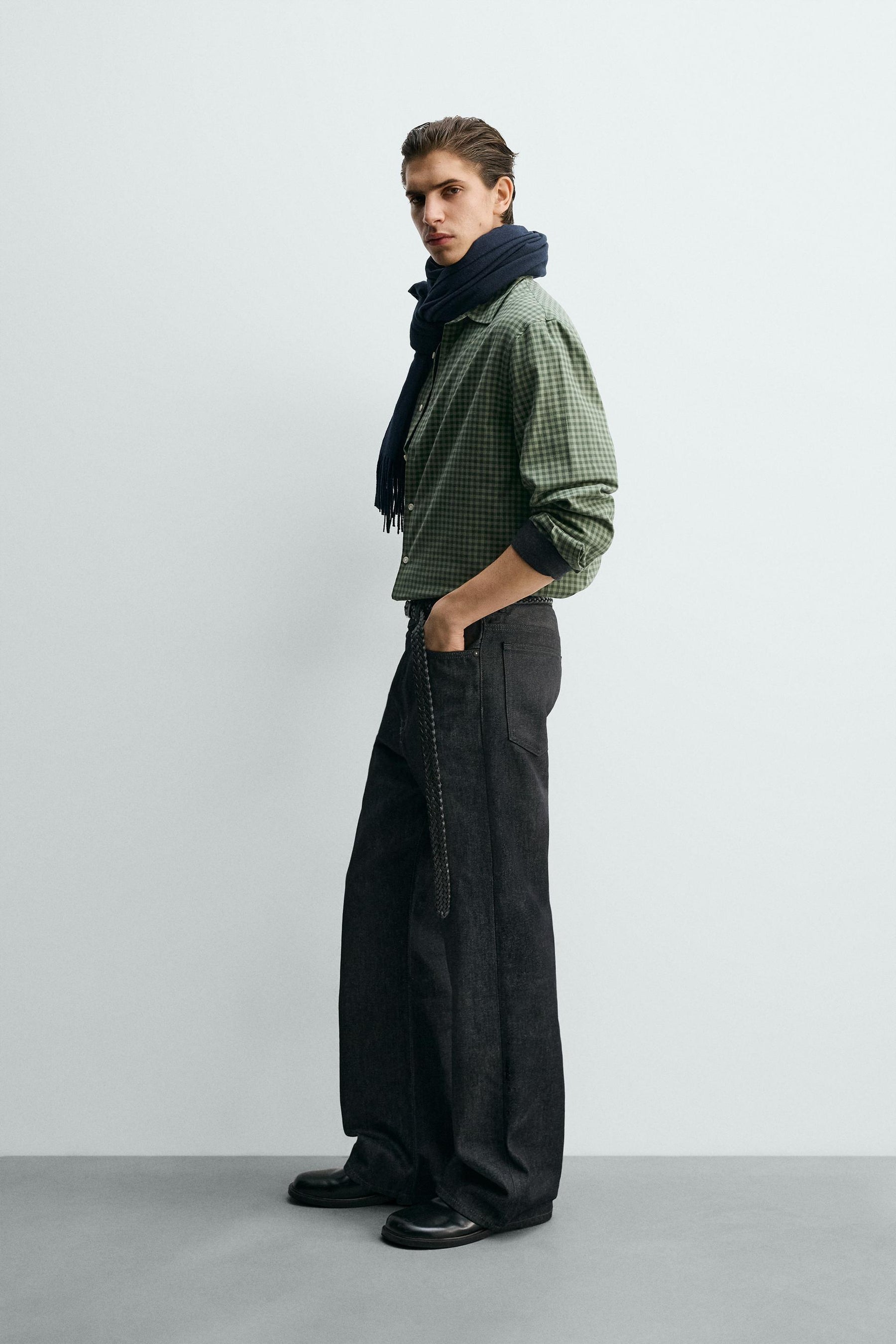 REGULAR FIT CHECK SHIRT - Image 4