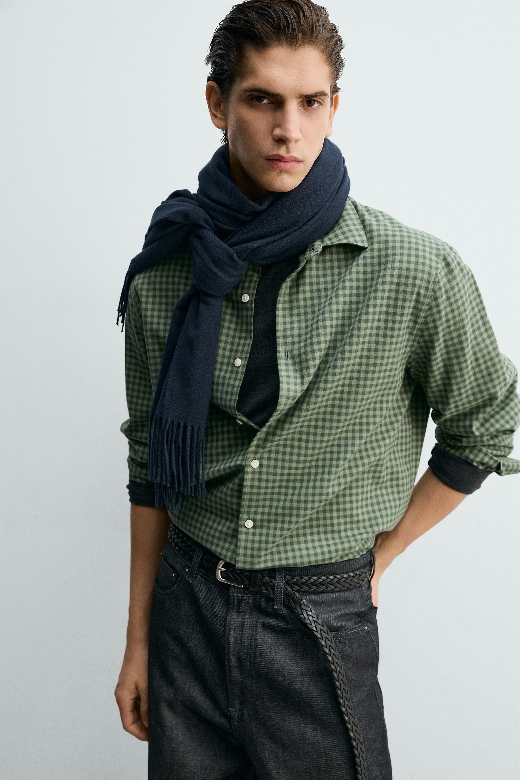 REGULAR FIT CHECK SHIRT - Image 6