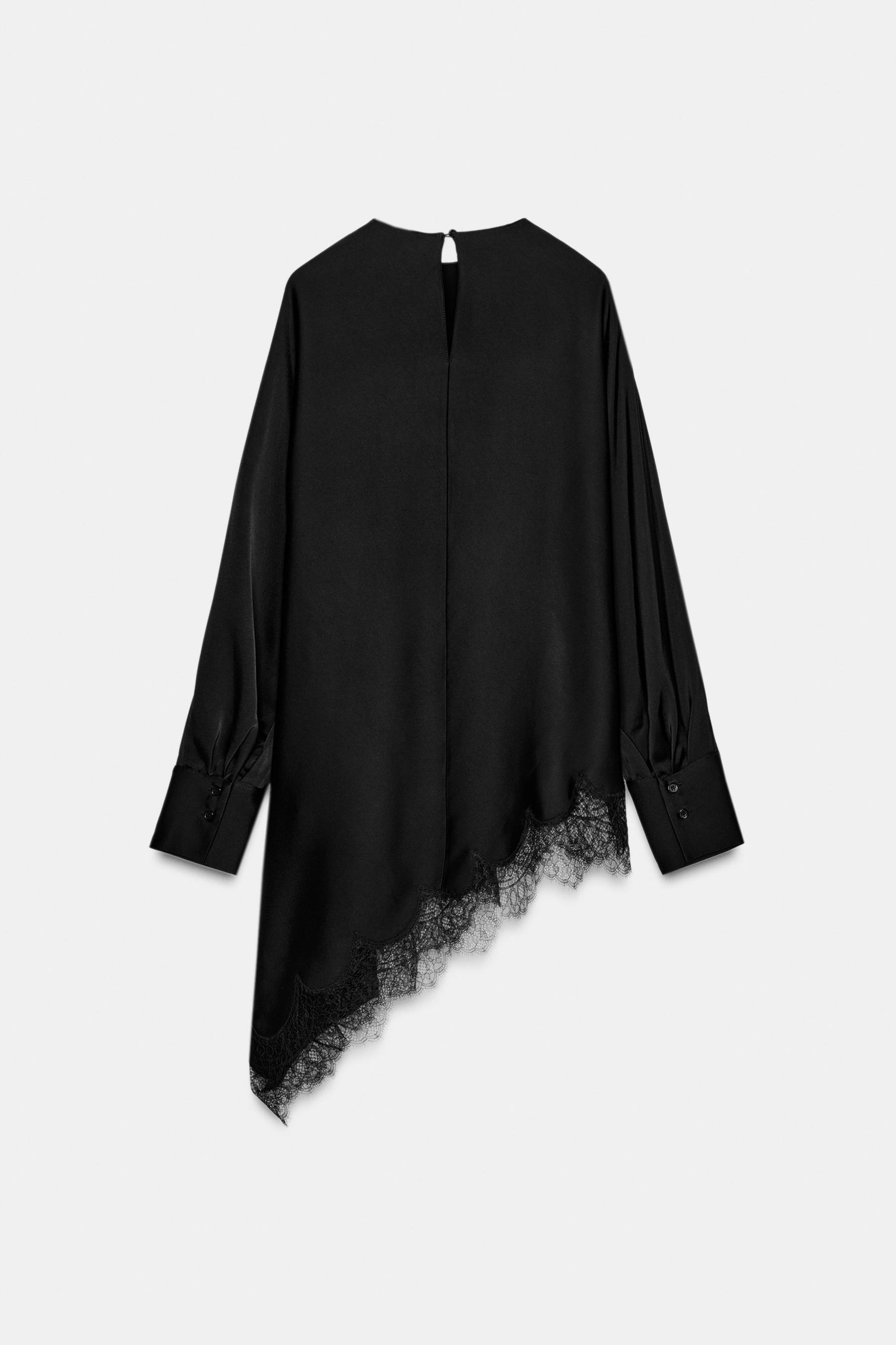 Asymmetric Lace Blouse