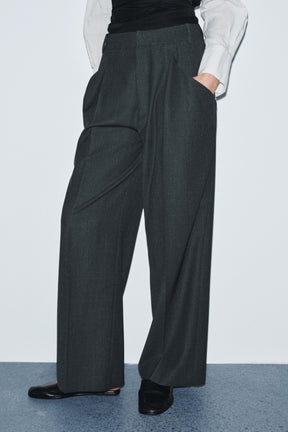 Wool Trousers with Pockets
