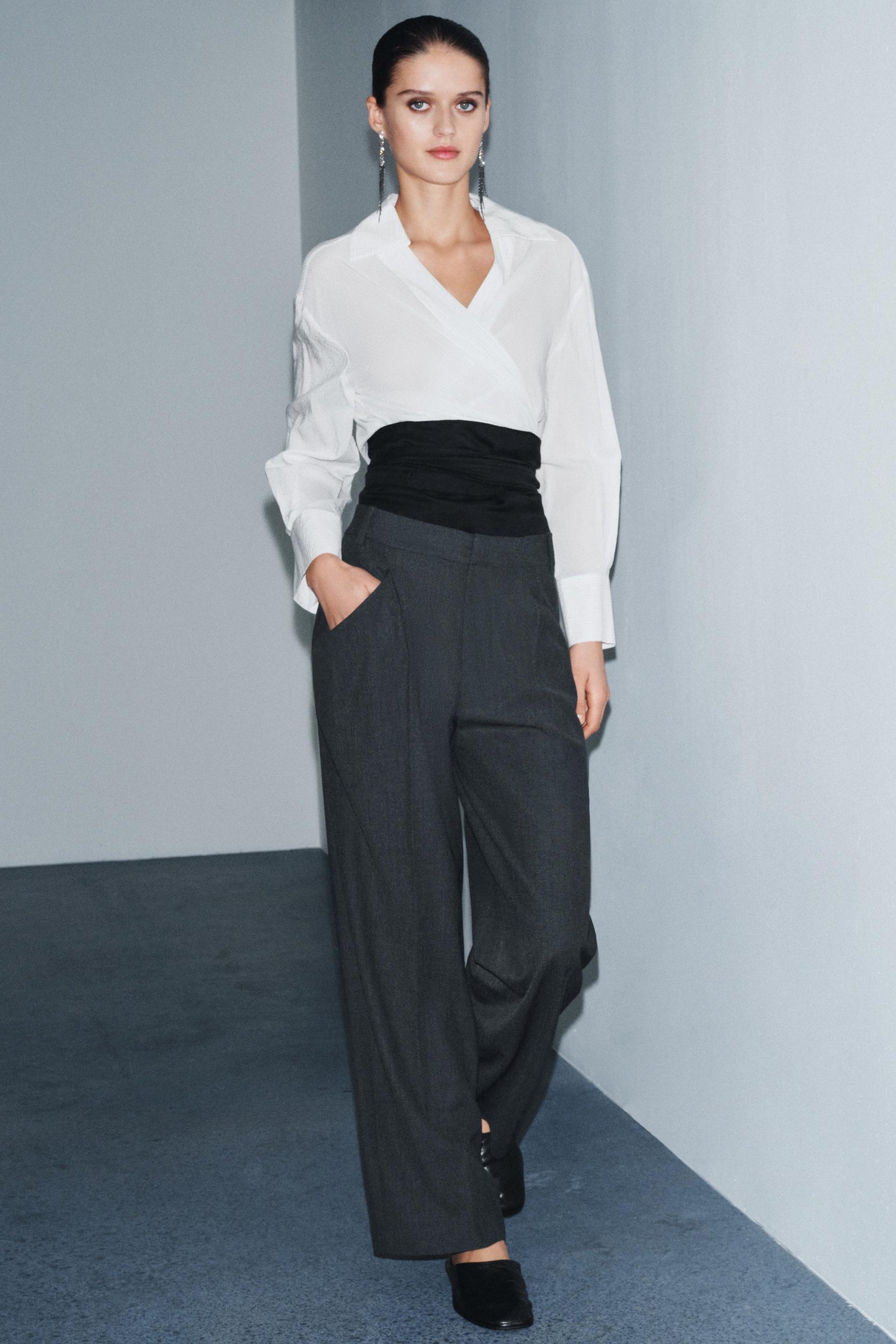 Wool Trousers with Pockets