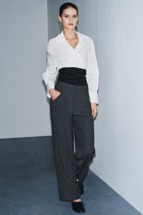 Wool Trousers with Pockets