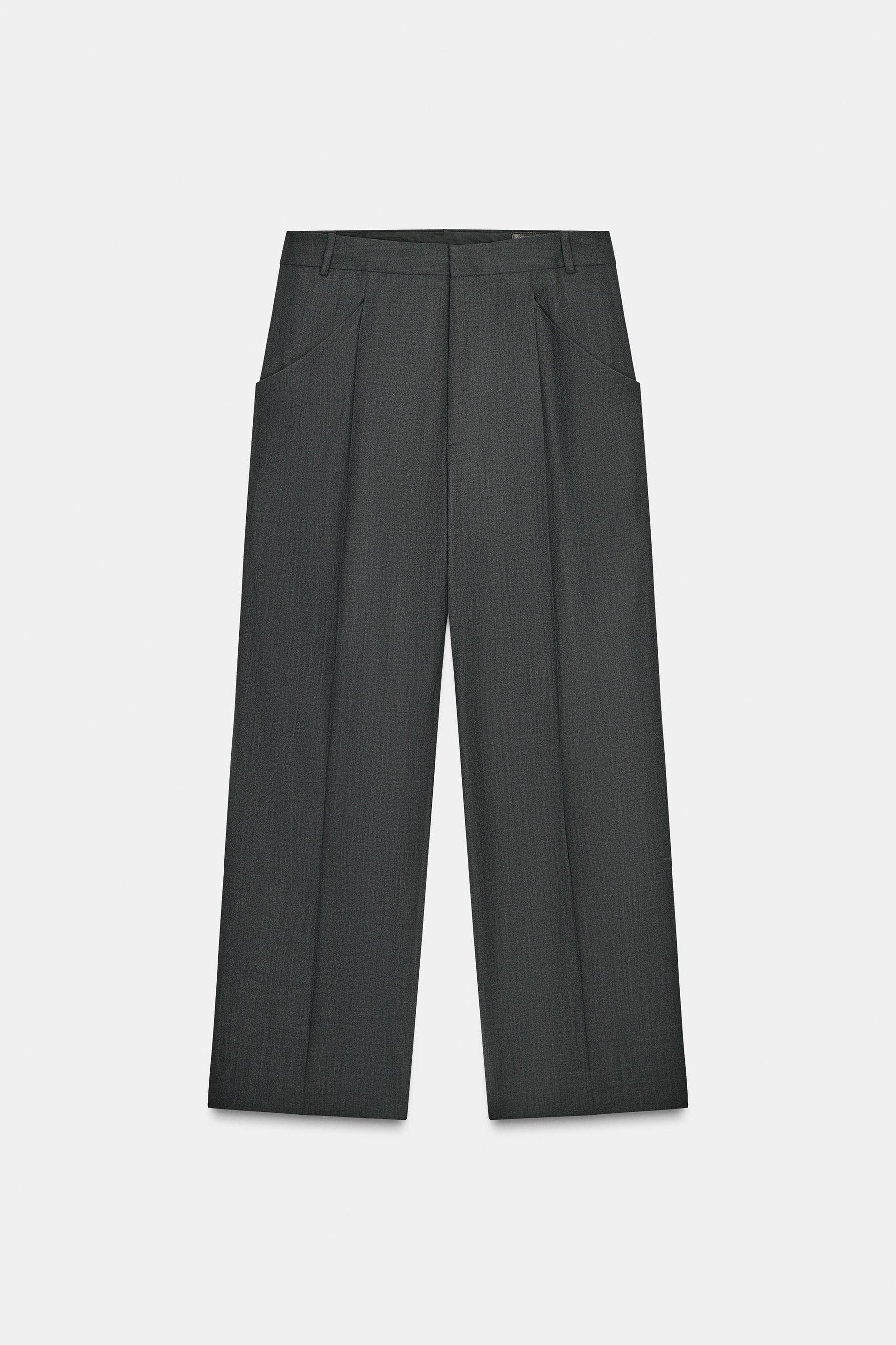Wool Trousers with Pockets