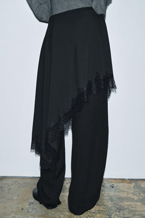ASYMMETRIC LACE SKIRT