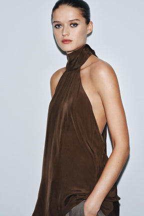 Asymmetric Halter Top