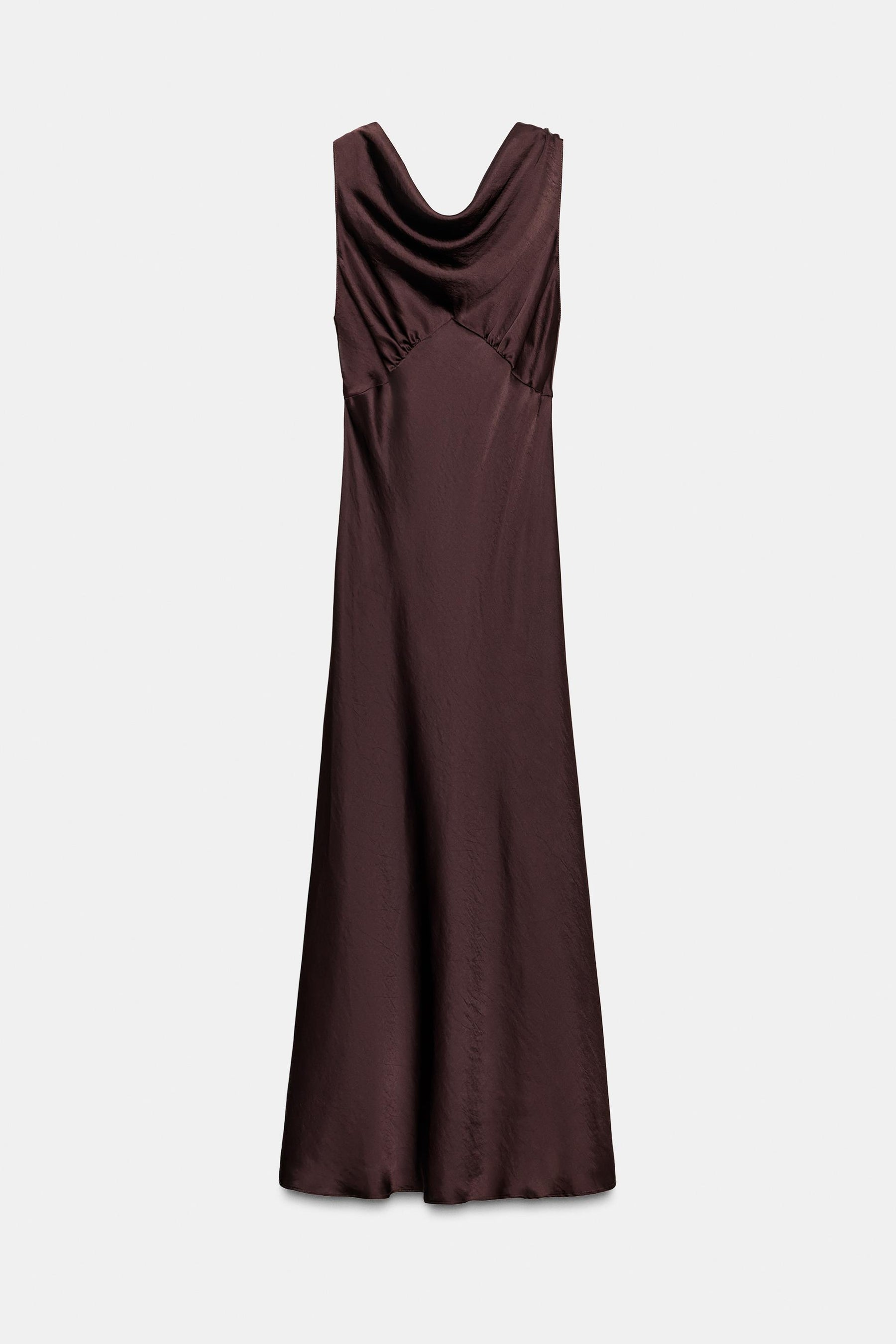 ZW COLLECTION SATIN MIDI DRESS - Image 7