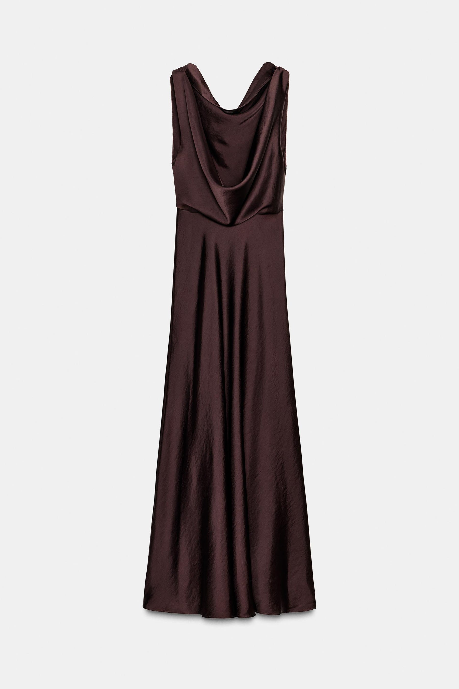 ZW COLLECTION SATIN MIDI DRESS - Image 8