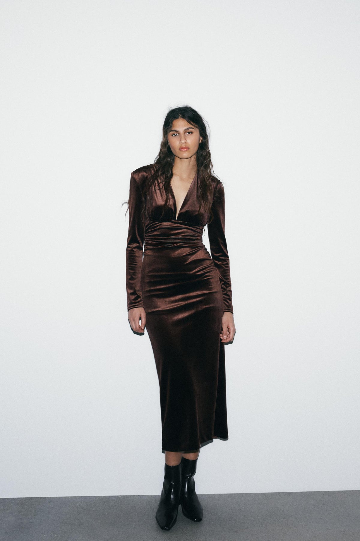 Velvet Midi Dress